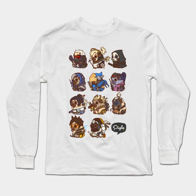 Overwatch Puglie Long Sleeve T-Shirt by Puglie Pug 